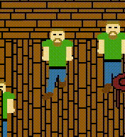 The walking down animation for a guy